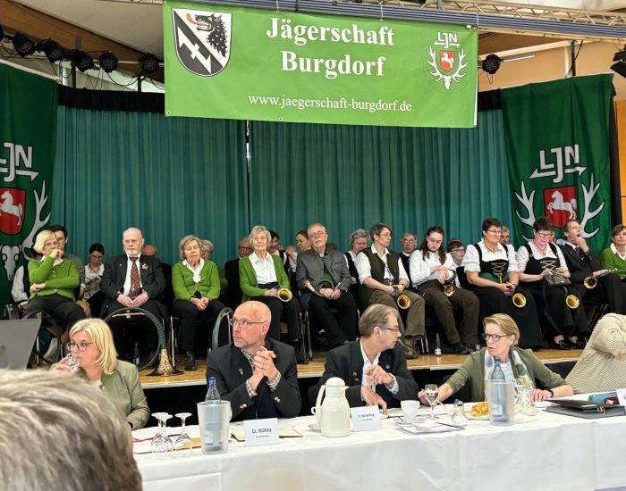 Die Jagdhornbläser der Jägerschaft Burgdorf gestallten den musikalischen Rahmen
