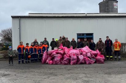 Die Ausbeute der diesjährigen Abfallsammlung